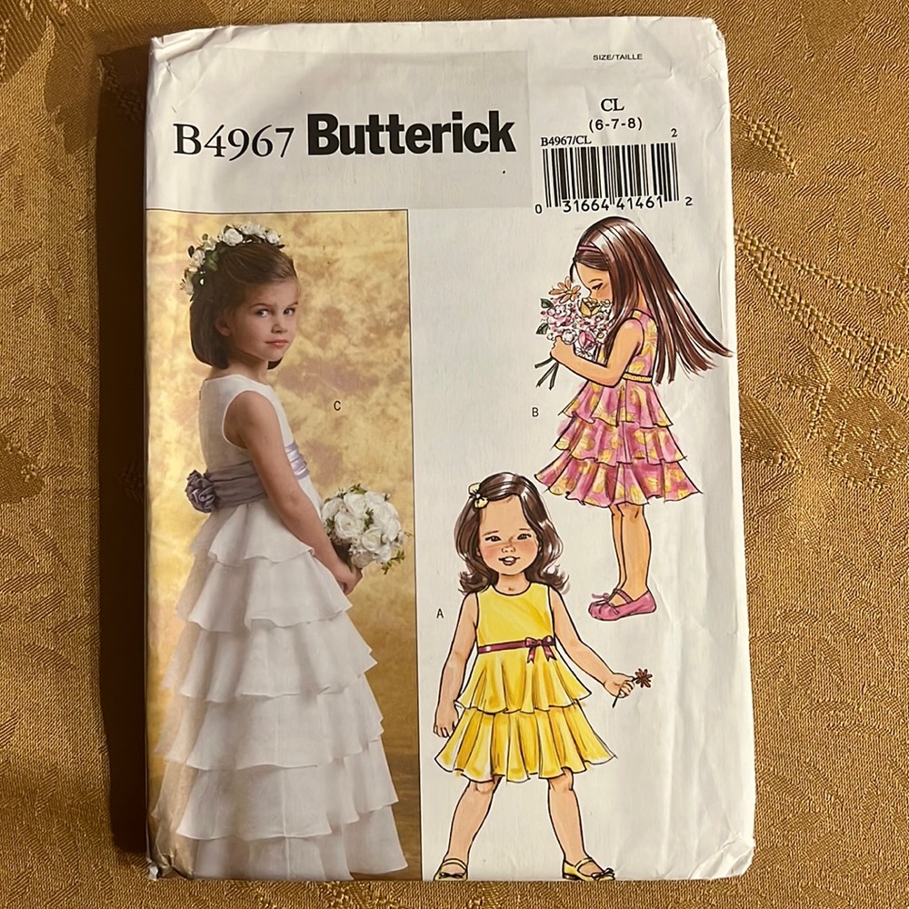 Butterick sewing patterns B4967 girls dresses